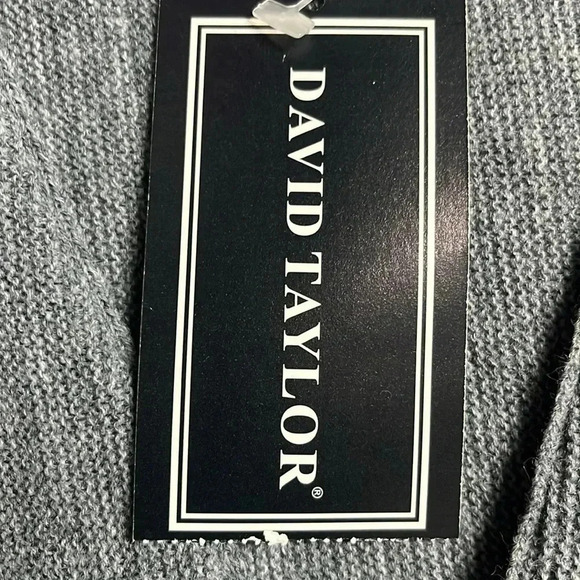 NWT 90s vintage cardigan Sears David Taylor grandpa sweater size medium neutral - Picture 9 of 15